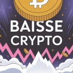 illustration baisse crypto tempête et volatilité