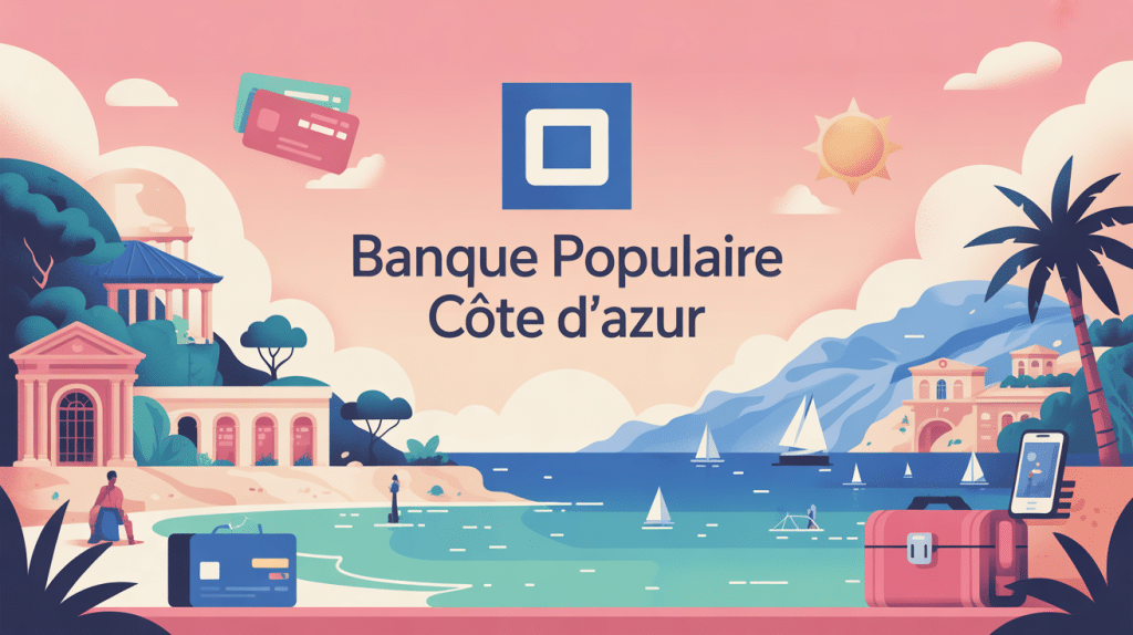 banque populaire cote d azur paysage et symboles bancaires