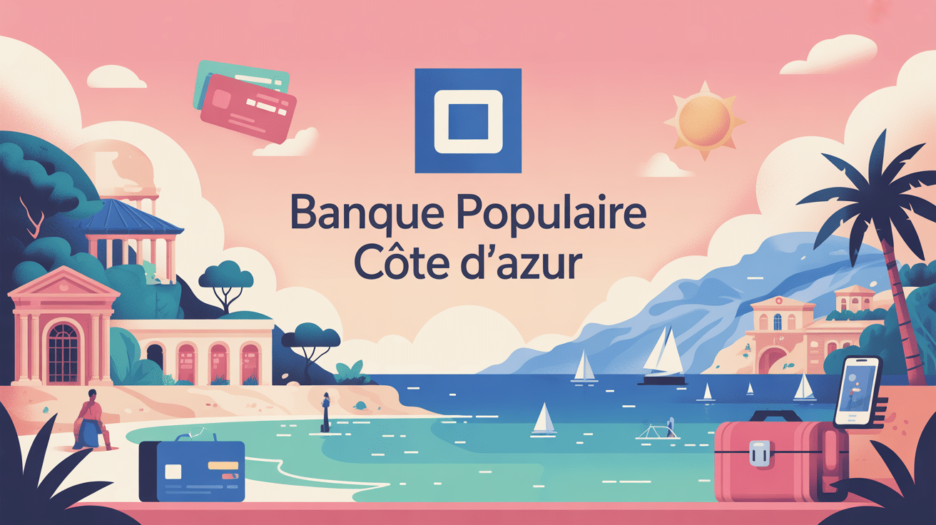 banque populaire cote d azur paysage et symboles bancaires