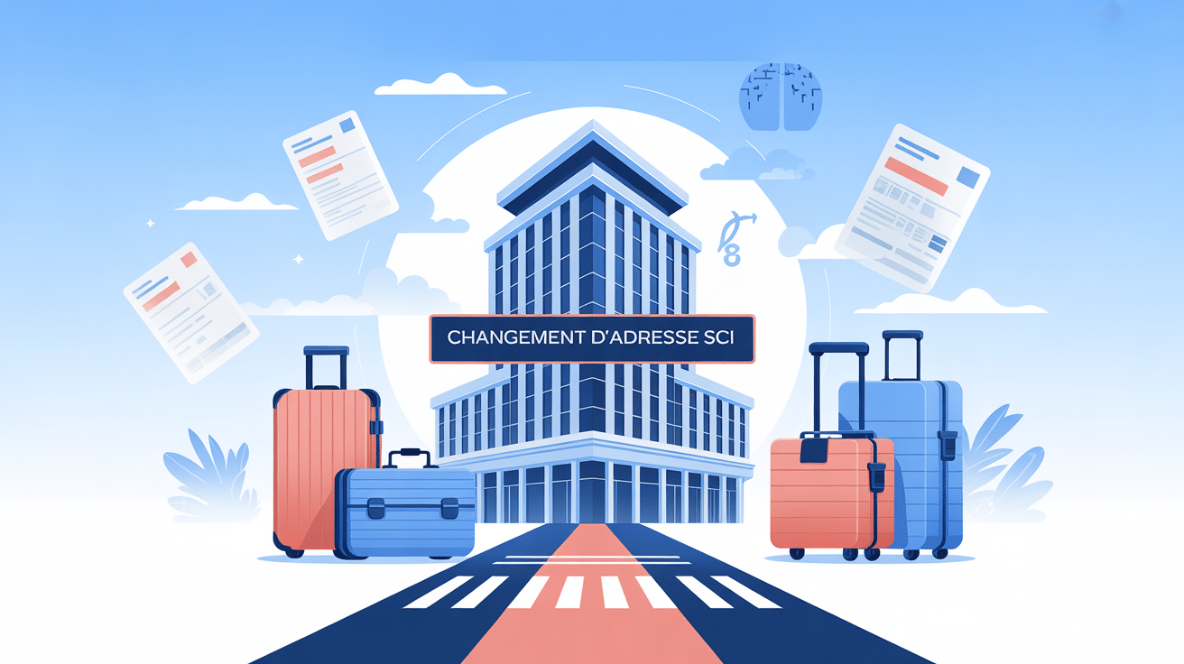 changement d adresse d une sci immeuble stylisé documents