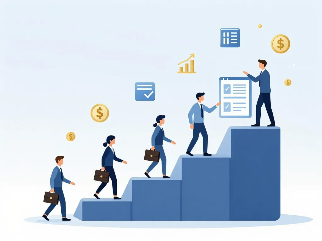 Évolution salaire clerc de notaire visualisation