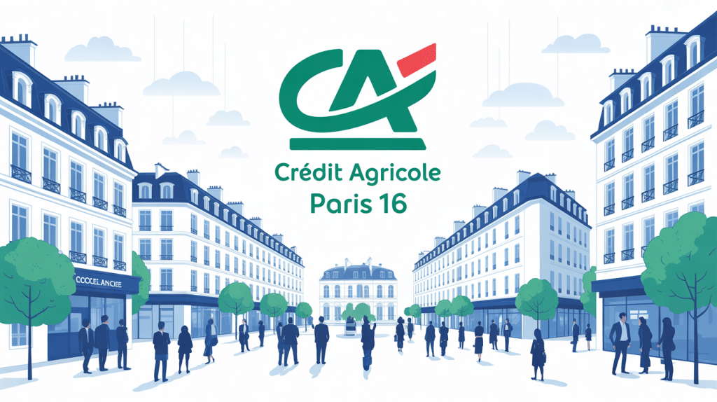 credit agricole paris 16 illustration agences et clients
