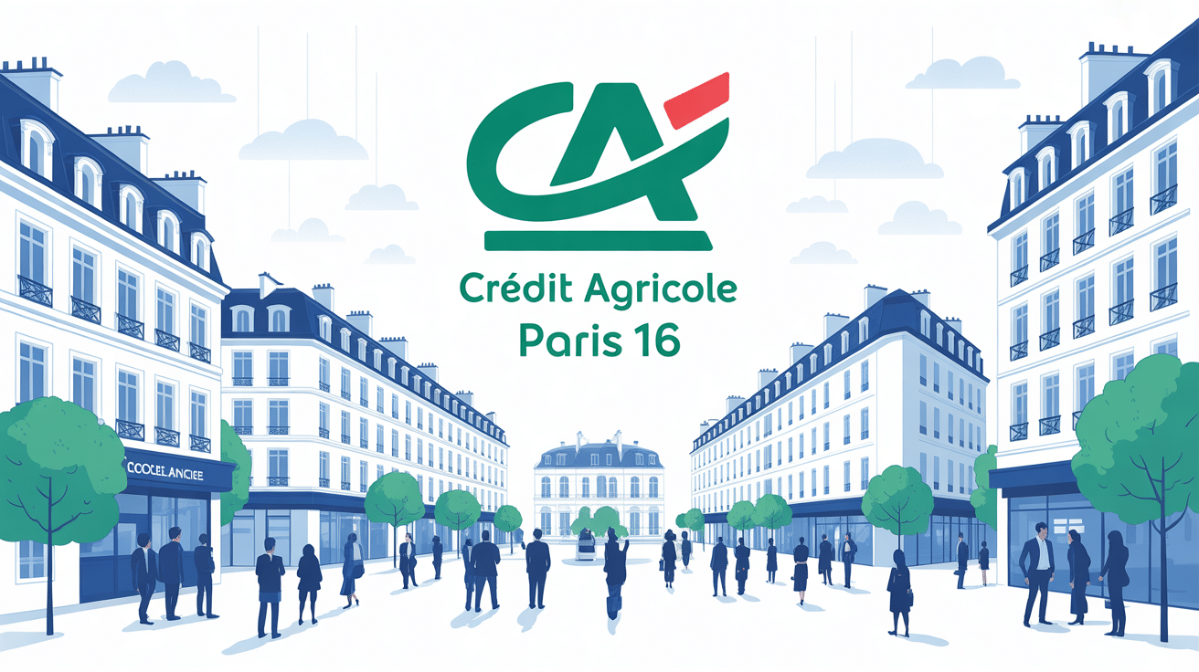 credit agricole paris 16 illustration agences et clients