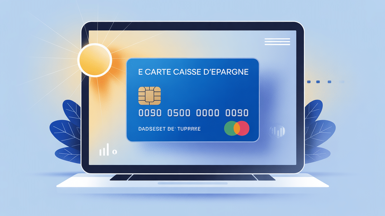 illustration sécurité paiement e carte caisse d'epargne