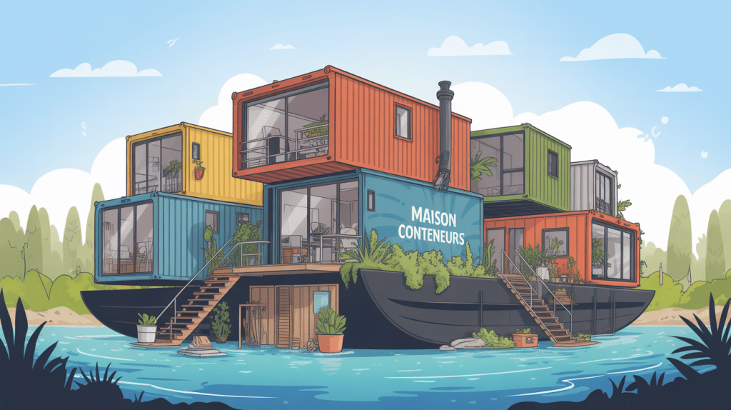 maison conteneurs prix vue globale moderne