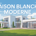 Visuel maisons blanche moderne design épuré