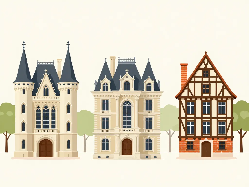 manoir parisien styles néogothique néorenaissance anglo-normand