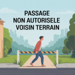 mon voisin passe sur mon terrain sans autorisation démarcation limite
