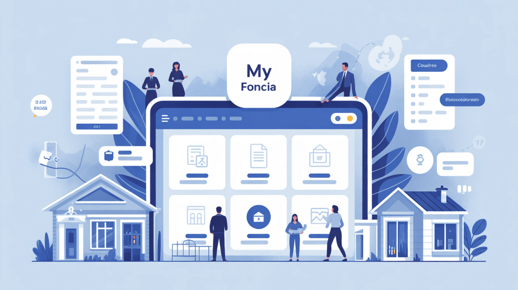 Illustration my Foncia interface digitale gestion immobilière