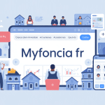 MyFoncia fr interface espace client sécurisé sur ordinateur et mobile