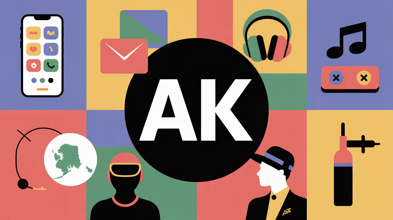 illustration de que veut dire ak dans la culture internet gaming et sms