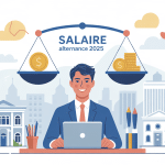 Visuel moderne du salaire alternance 2025 en France