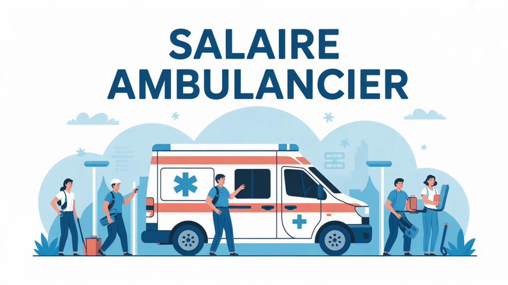illustration métier ambulance france salaire ambulancier