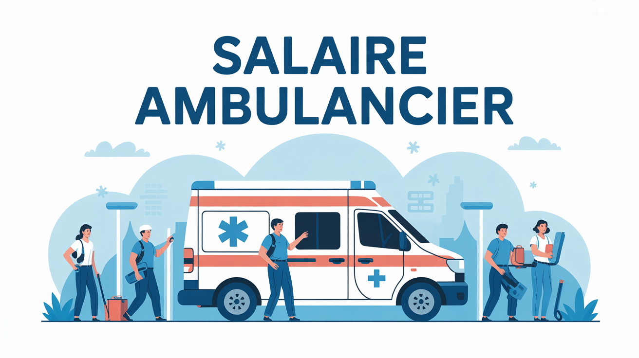 illustration métier ambulance france salaire ambulancier