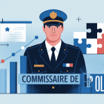 Illustration salaire commissaire de police hiérarchie carrière