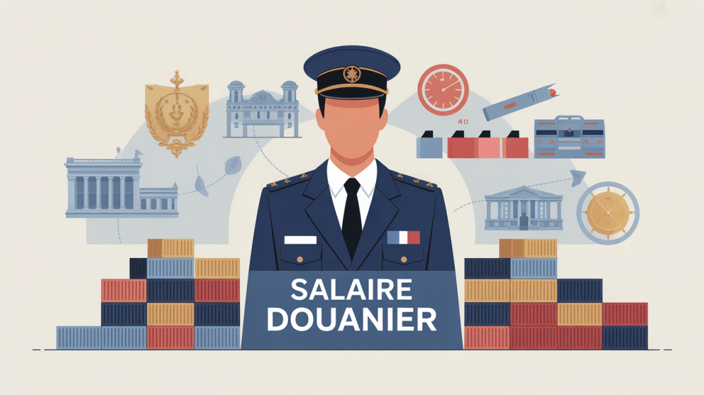 salaire douanier agent des douanes France concept