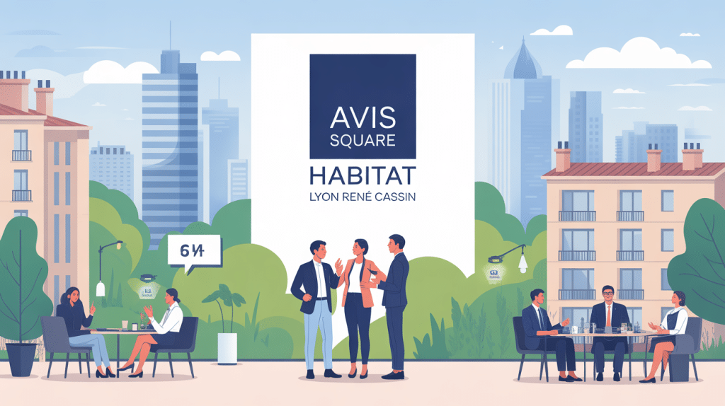 Illustration agence moderne Lyon, square habitat - lyon rené cassin avis