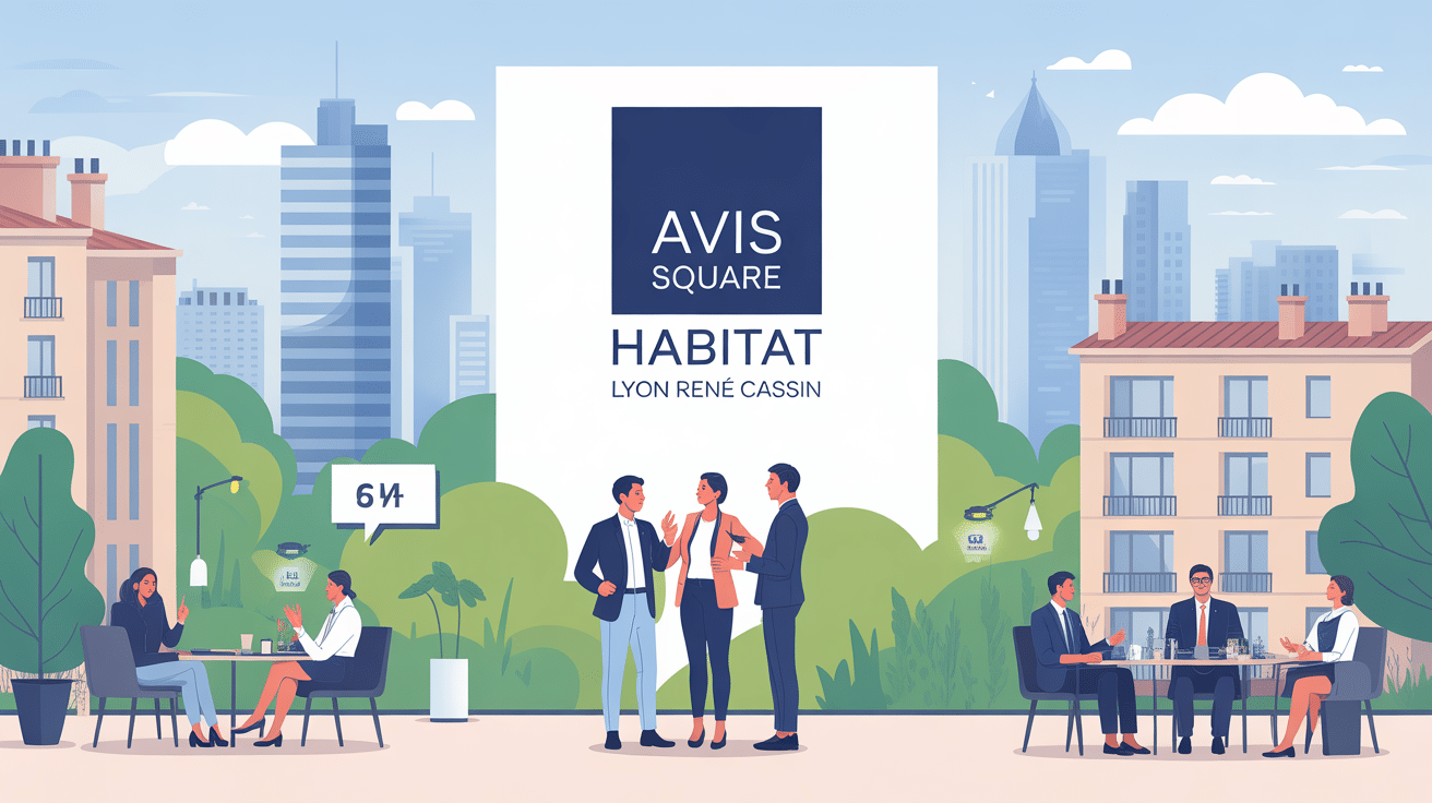Illustration agence moderne Lyon, square habitat - lyon rené cassin avis