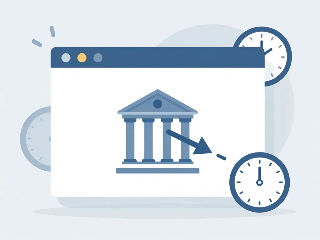 Virement refusé par la banque du bénéficiaire, processus illustré, fond bleu