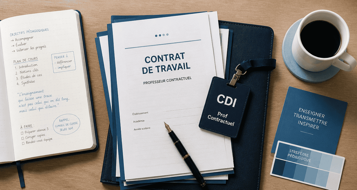 cdi prof contractuel avantages et inconvénients contrats sur bureau