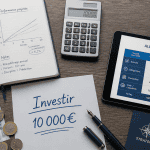 comment investir 10000 euros, bureau, graphiques, allocation d'actifs