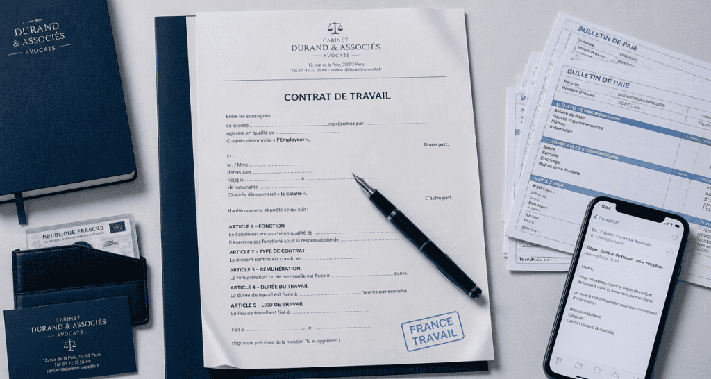 contrat non signé et pôle emploi documents preuve
