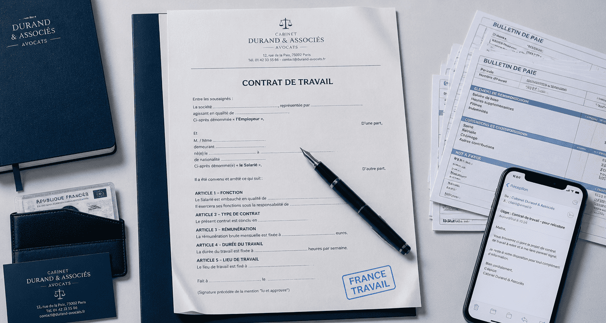 contrat non signé et pôle emploi documents preuve
