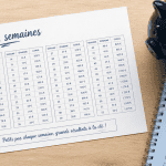 defi economie grille 52 semaines sur bureau