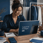 e commerce comment se lancer entrepreneuse ordinateur