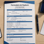 formulaire rupture contrat apprentissage sur bureau