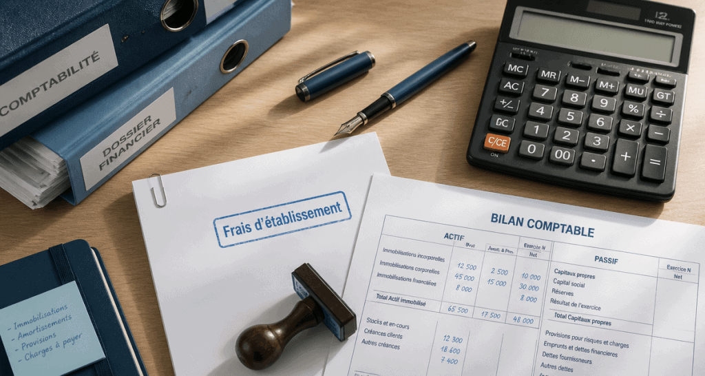 frais d établissement calcul dossier comptable