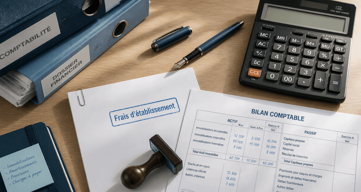 frais d établissement calcul dossier comptable