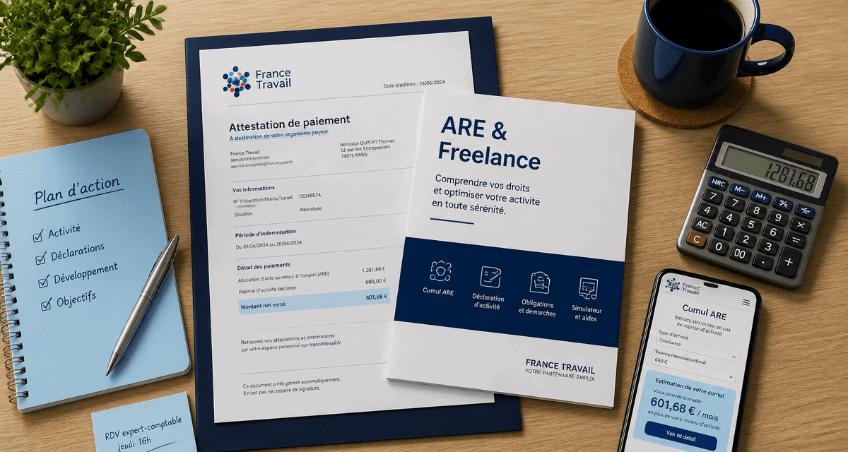 bureau documents france travail freelance et chomage
