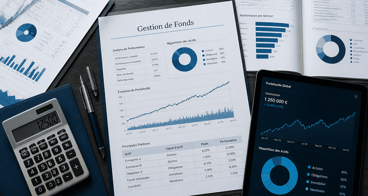 gestion de fonds table dossiers financiers