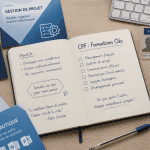 idée formation cpf carnet to-do list sur bureau