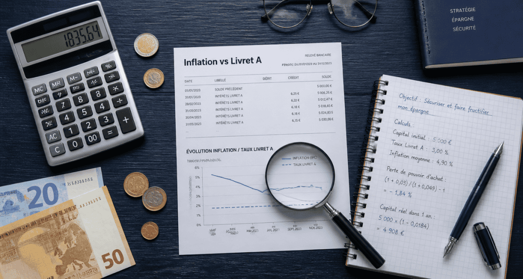inflation livret a calcul bureau