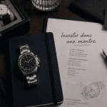 investir dans une montre de luxe sur bureau élégant