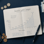 Investir en bourse petit budget, carnet graphique et éléments financiers
