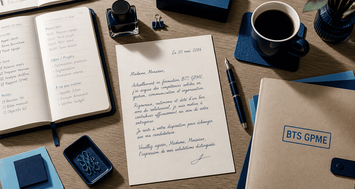 lettre de motivation bts gestion de la pme sur bureau