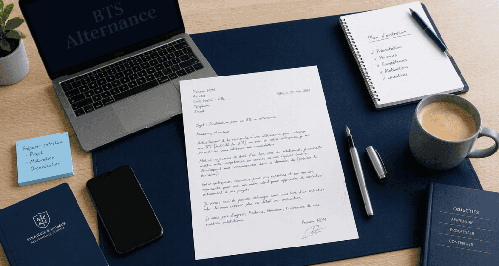 lettre de motivation pour bts en alternance sur bureau