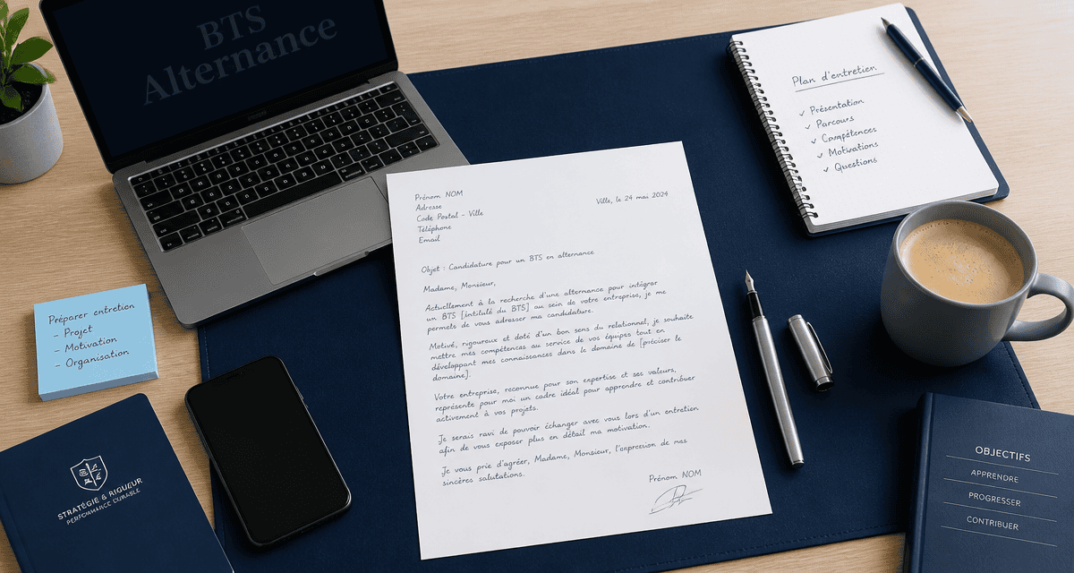 lettre de motivation pour bts en alternance sur bureau