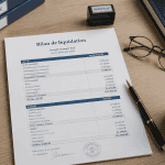 modèle de bilan de liquidation gratuit sur bureau