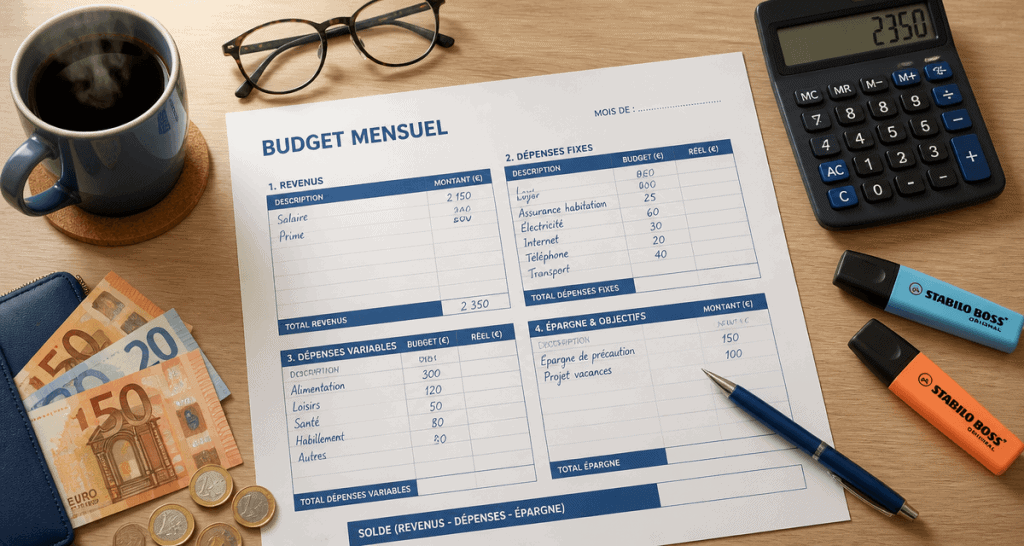 pdf feuille de budget mensuel vierge a imprimer sur bureau