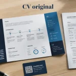 cv original exemple : CV créatif sur table, 4 styles