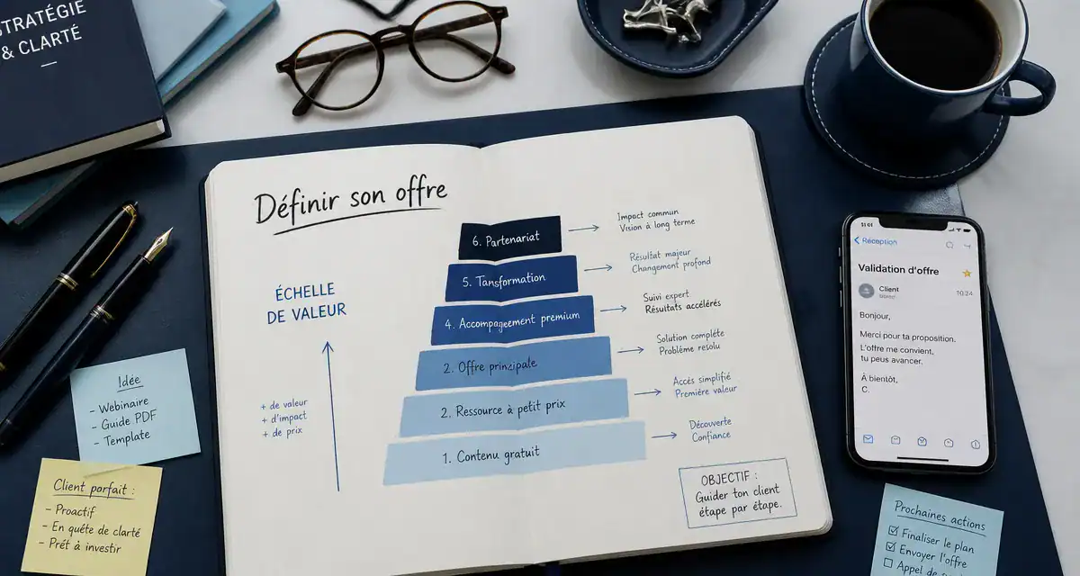 définir son offre, bureau entrepreneur, échelle de valeur