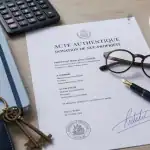 donation nu propriété après 70 ans acte notarié et clés sur bureau