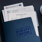 dossier pour location garant sur bureau organisé