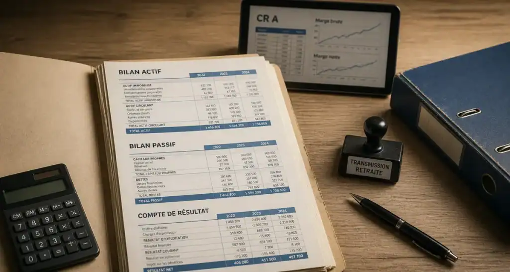 Entreprise à céder cause retraite CRA : bilans, calculatrice et transmission
