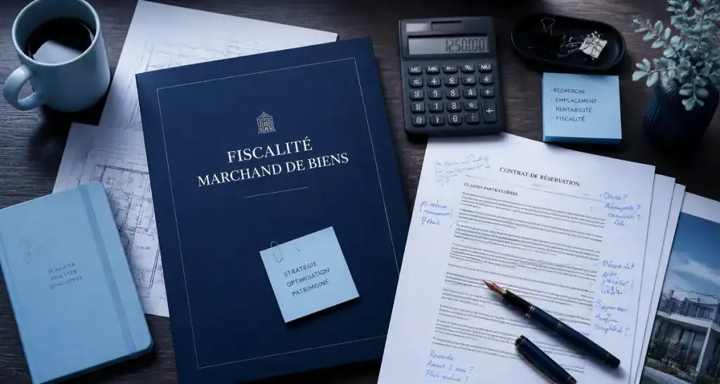 marchand de bien fiscalité bureau