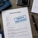 preavis et arret maladie sur contrat de travail bureau